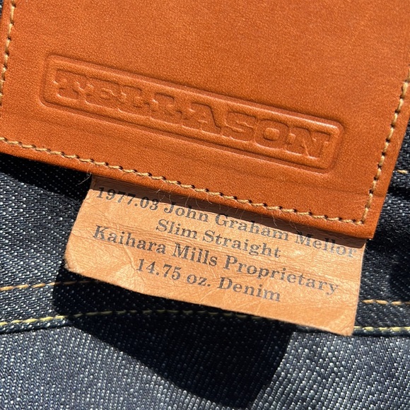 TELLASON John Graham Mellor 14.75 oz Kaihara Mills proprietary denim - Picture 3 of 6